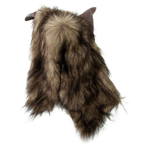 Halloween Terror Decor Latex Rubber Wolf Head Hair Mask Werewolf Gloves Costume Party Scary Decor acacuss