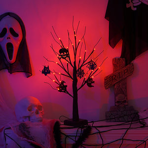 Halloween Tree Light Led Holiday Party Layout Home Decorative Lamp acacuss