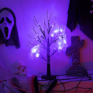 Halloween Tree Light Led Holiday Party Layout Home Decorative Lamp acacuss
