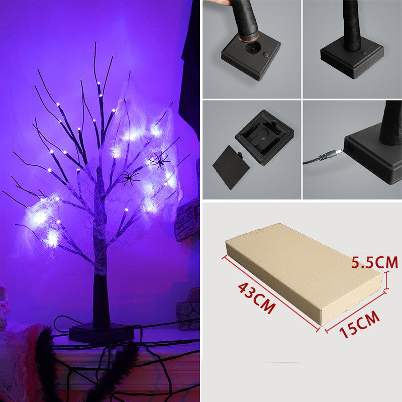Halloween Tree Light Led Holiday Party Layout Home Decorative Lamp acacuss