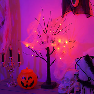 Halloween Tree Light Led Holiday Party Layout Home Decorative Lamp acacuss