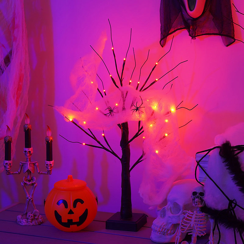 Halloween Tree Light Led Holiday Party Layout Home Decorative Lamp acacuss