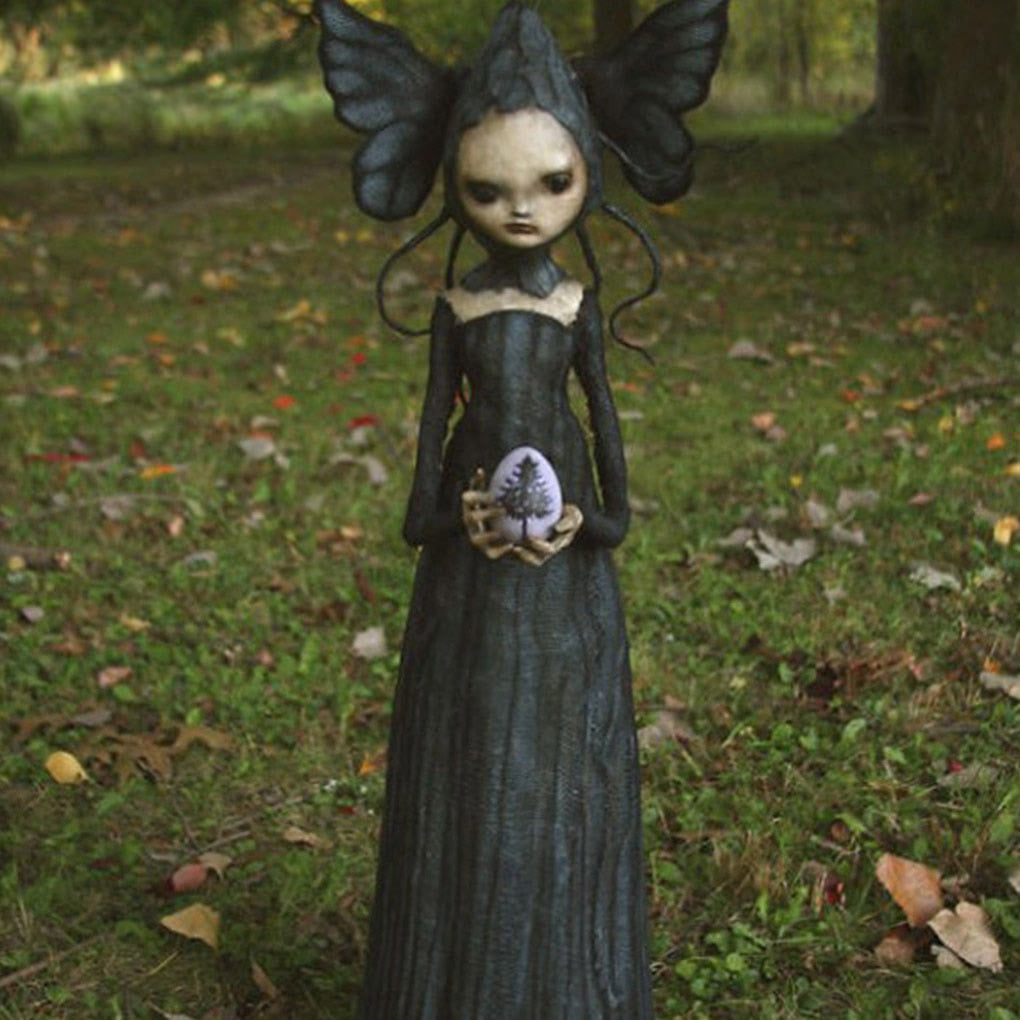 Halloween Witch Figurine Statue Resin Creepy Witch Sculptures Garden Decoration For Home Patio Yard Lawn Porch Garden Decoration acacuss