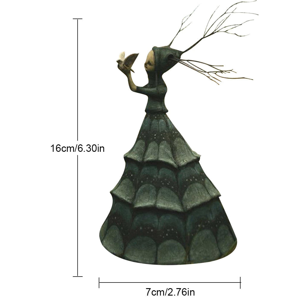 Halloween Witch Figurine Statue Resin Creepy Witch Sculptures Garden Decoration For Home Patio Yard Lawn Porch Garden Decoration acacuss