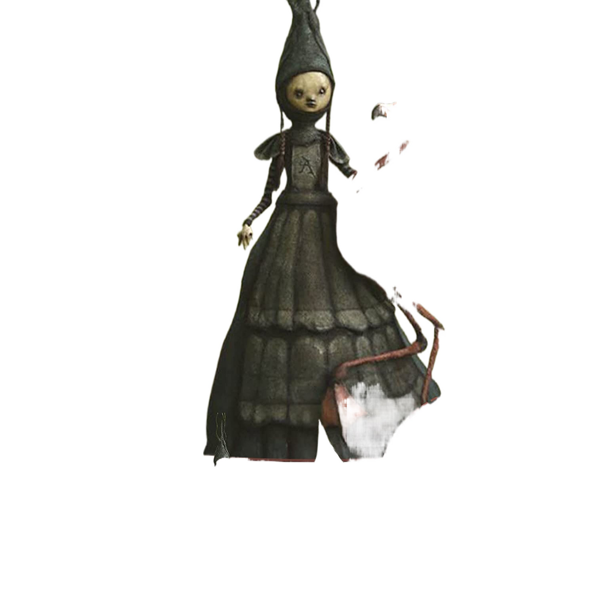 Halloween Witch Figurine Statue Resin Creepy Witch Sculptures Garden Decoration for Home Patio Yard Lawn Porch Garden Decoration acacuss