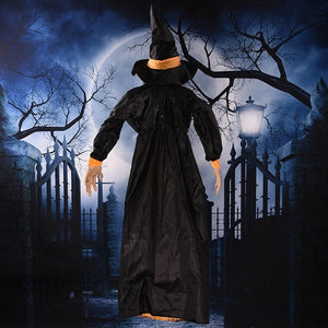 Halloween Witch Ghost Decor Horror Pendant Glowing Prank Props Electric Toys Haunted House Bar Club Home Festival Decoration acacuss