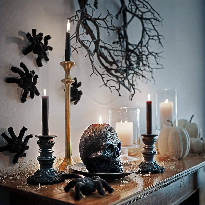 Halloween Wreath Simulation Black Branch Wreaths With Red LED Light 42CM Wreaths For Doors Flower Garland Halloween Decoration acacuss
