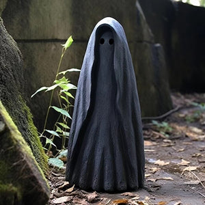 Halloween garden sculpture Black Ghost Outdoor statue garden decoration resin crafts fairy garden acacuss