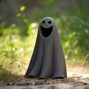 Halloween garden sculpture Black Ghost Outdoor statue garden decoration resin crafts fairy garden acacuss