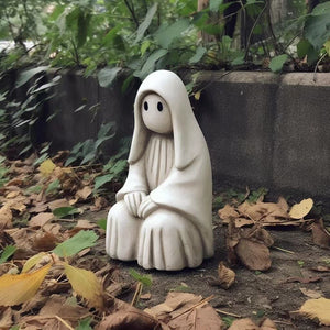 Halloween garden sculpture Black Ghost Outdoor statue garden decoration resin crafts fairy garden acacuss