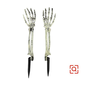 Halloween skeleton skull simulation skeleton hand bone garden lawn decoration haunted house horror Halloween Home Decoration2023 acacuss