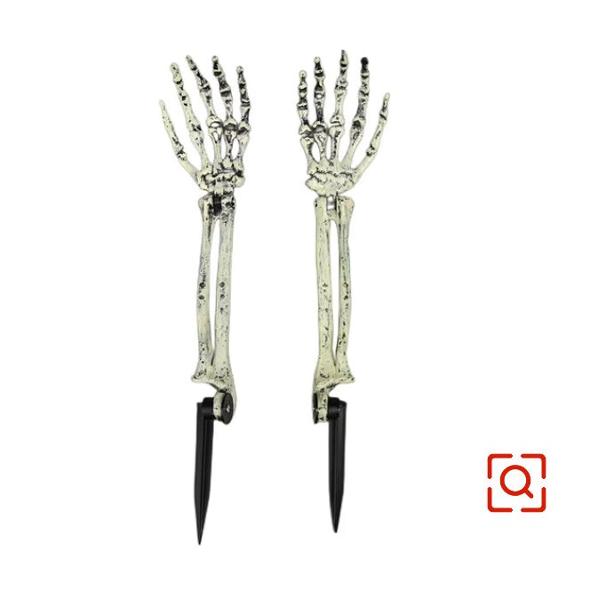 Halloween skeleton skull simulation skeleton hand bone garden lawn decoration haunted house horror Halloween Home Decoration2023 acacuss
