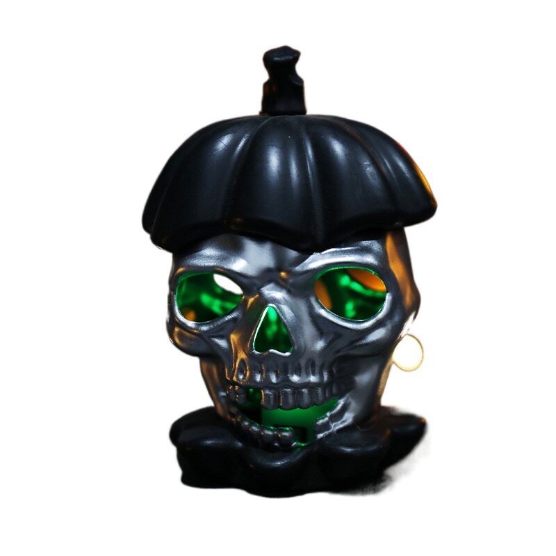 Halloween skulls electronic candles Halloween party decorations horror props outdoor garden bar haunted house decorations glow acacuss