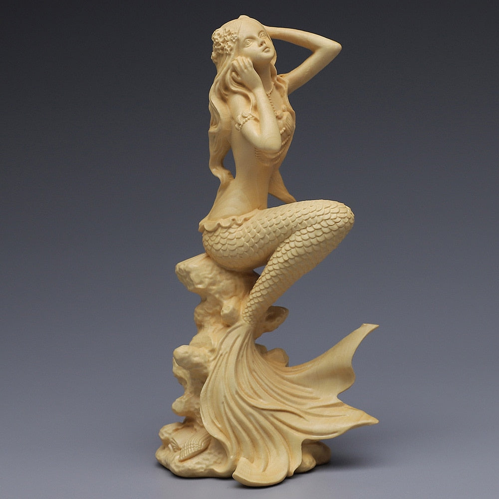 STATUETTE SIRENE, SIRÈNE (HT 15 x 7 cm),FIGURINE SIRENE, FIGURINE FEE STATUETTE SIRENE, SIRÈNE (HT 15 x 7 cm),FIGURINE SIRENE, FIGURINE FEE