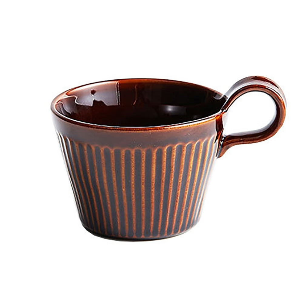 Handmade Ceramic Coffee Mug Retro Style Pottery Cups 320ml Milk Oat Breakfast Cup Heat Resistant Creative Gift for Friends acacuss