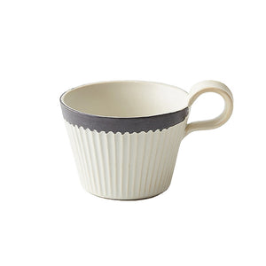 Handmade Ceramic Coffee Mug Retro Style Pottery Cups 320ml Milk Oat Breakfast Cup Heat Resistant Creative Gift for Friends acacuss