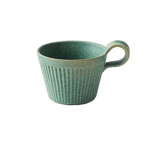 Handmade Ceramic Coffee Mug Retro Style Pottery Cups 320ml Milk Oat Breakfast Cup Heat Resistant Creative Gift for Friends acacuss