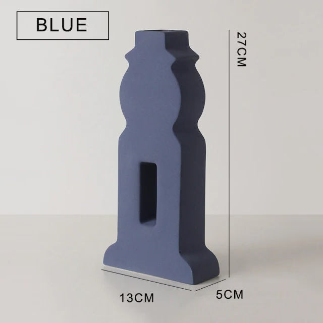 Unique Handmade Nordic Colorful vase for Bookshelf Home Decor or housewarming new home gift - ACACUSS