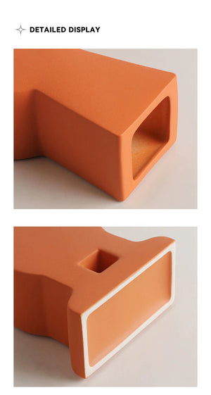 Unique Handmade Nordic Colorful vase for Bookshelf Home Decor or housewarming new home gift - ACACUSS