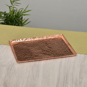 Handmade Pure Copper Tea Tray Teapot Teacup Tea Ceremony Accessories Rectangular Dry Bubble Table Kung Fu Tea Set Accessories acacuss