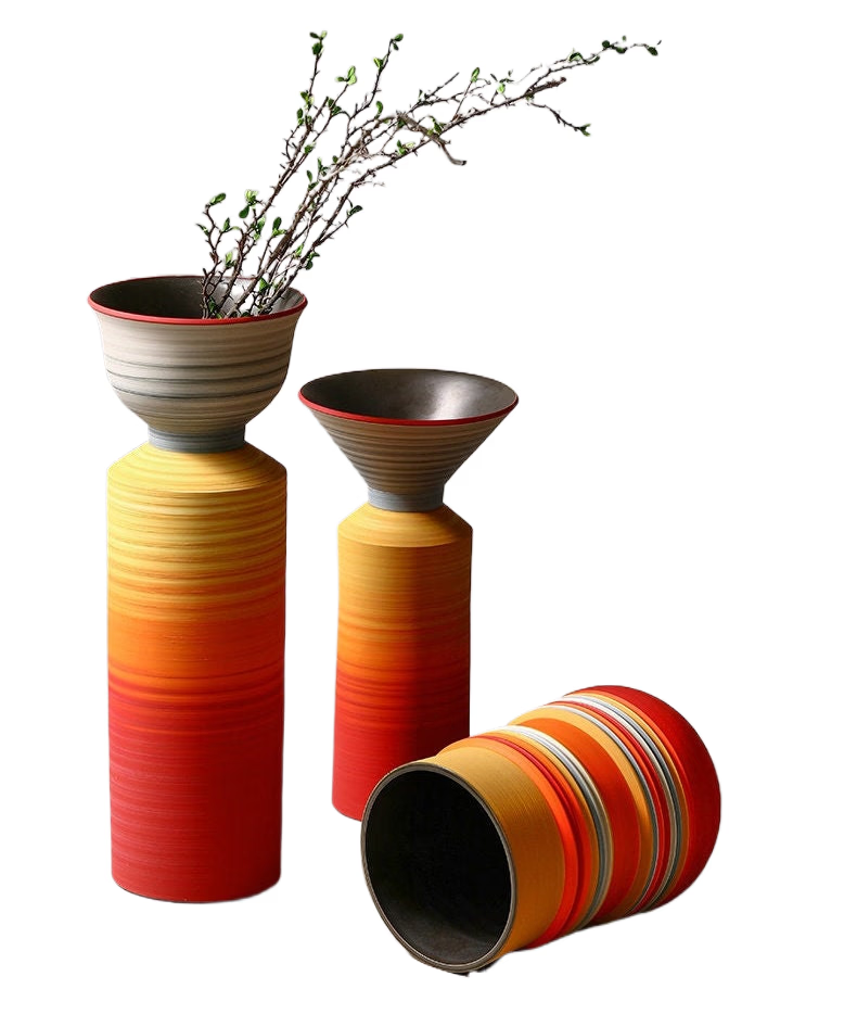 MID Century Modern Decor sculpture VASE Nordic Minimalist Decorative Ornaments Flower Arrangement -  Table centerpiece housewarming Gift - ACACUSS