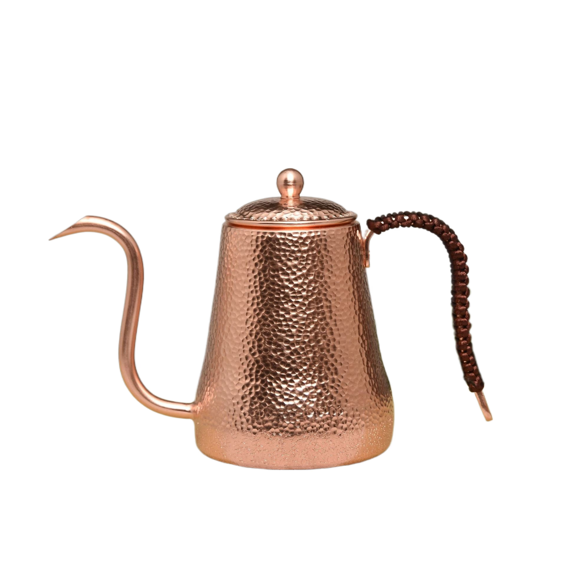 Handmade Vintage Unique  Copper Teapot Pure Copper tea kettle Teapot Solid Copper Tea pot Kettle Stovetop Teapot, 0.5Quarts - ACACUSS