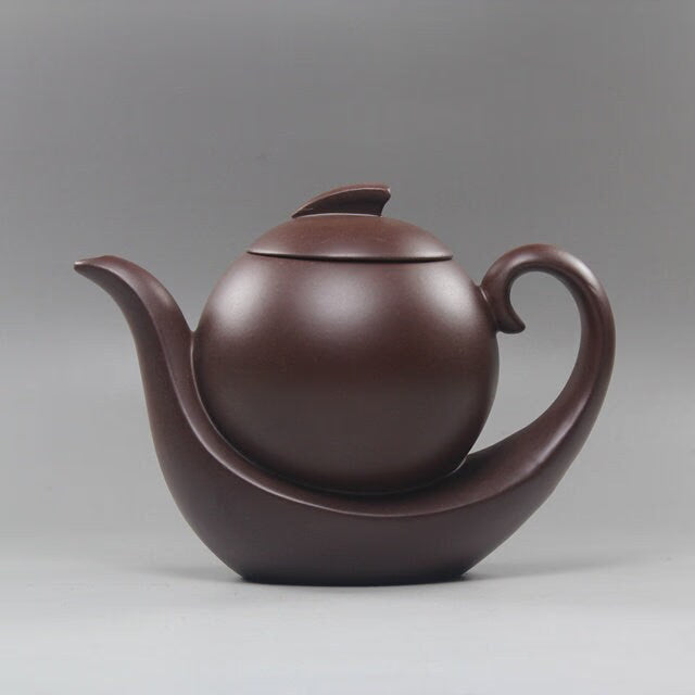 Handmade Yixing teapot Elegant Xishi Purple Clay Pot Raw Ore Green Clay All Handmade - ACACUSS