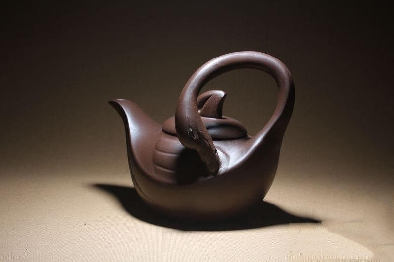 Handmade Yixing teapot Elegant Xishi Purple Clay Pot Raw Ore Green Clay All Handmade - ACACUSS