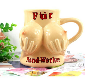 Handmade boobs Mug - Large Tits MUG  450ml - acacuss