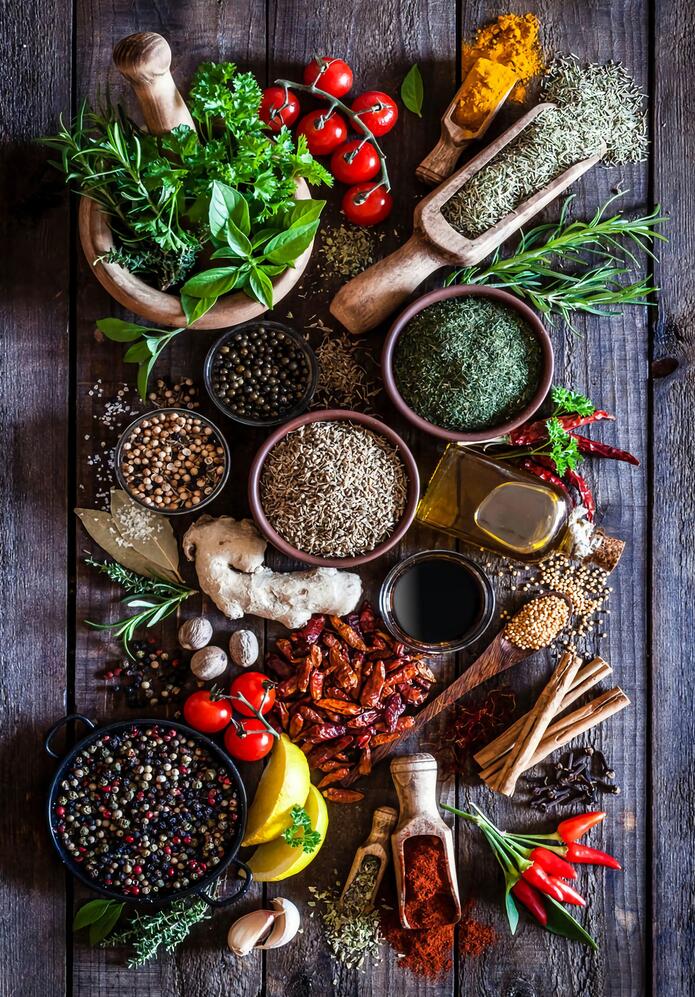 Fotos de arte de pared de la cocina Carteles y estampados de olla de hierbas Spice