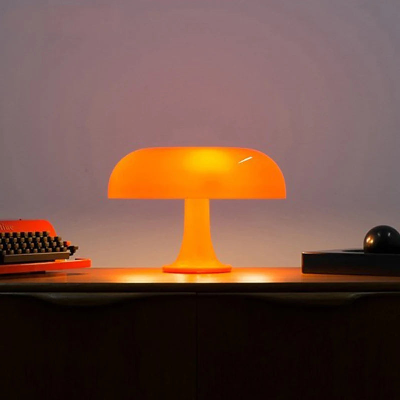 Italy Designer Led Mushroom Table Lamp for Hotel Bedroom Bedside Living Room Decoration Lighting Modern Minimalist Desk Lights