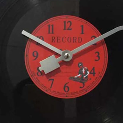 European Retro Nostalgic Ultra-Quiet Clock Vinyl Record Personality Wall Clock Cafe Bar Decorative Wall Clock