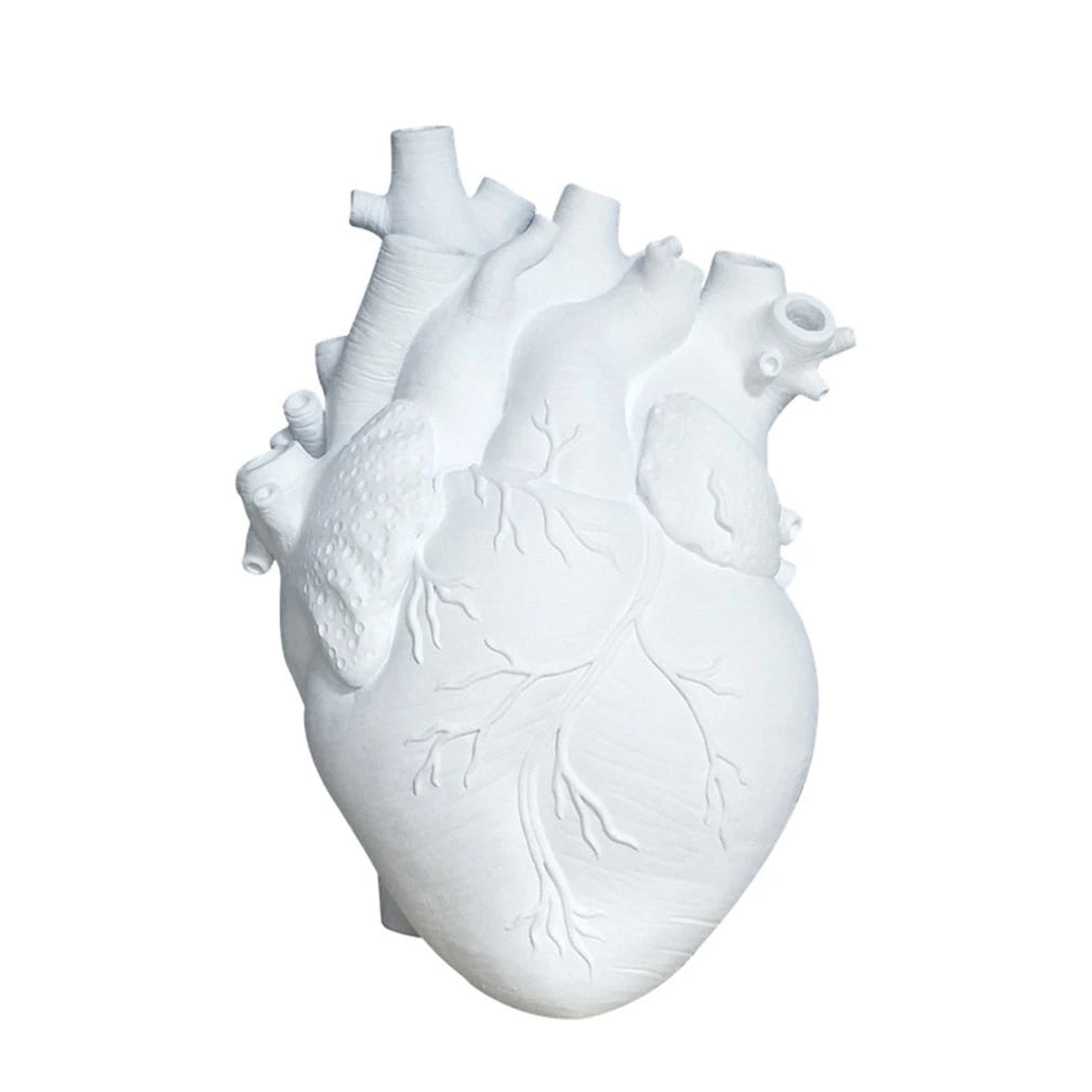 Heart Vase Dry Pot Art Vase Human Statue Vase Container Simulated Anatomy Heart Vase Decorative Gift Vase Valentine's Day Gift acacuss