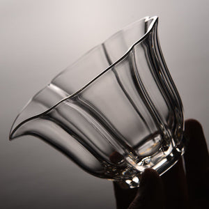 High End Baicai Glass Gaiwan Tea Cup with Filter Scald Proof Tea Cup Hand Holding Teapot High Quality Chinese Kung Fu Tea Set acacuss