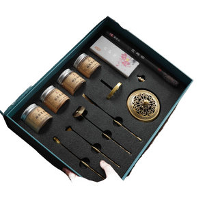 High end Fragrance Seal Gift Box Set Copper Seal Fragrance Complete Incense Path Entry Tool Seal Fragrance Tool Powder Gift acacuss