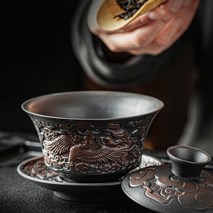 High-end Purple Pottery Chinese Teaset Gaiwan Tea Cups Lid Bowl Traditional Handmade Tea Brew Tea Cup Tea Bowl acacuss