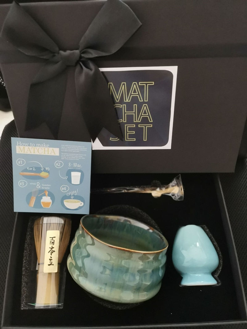 High-grade matcha tea sets Japanese Tea tools set ceramics Tea bowl tea sets complete set tea accessories Tea Spoon Scoop acacuss