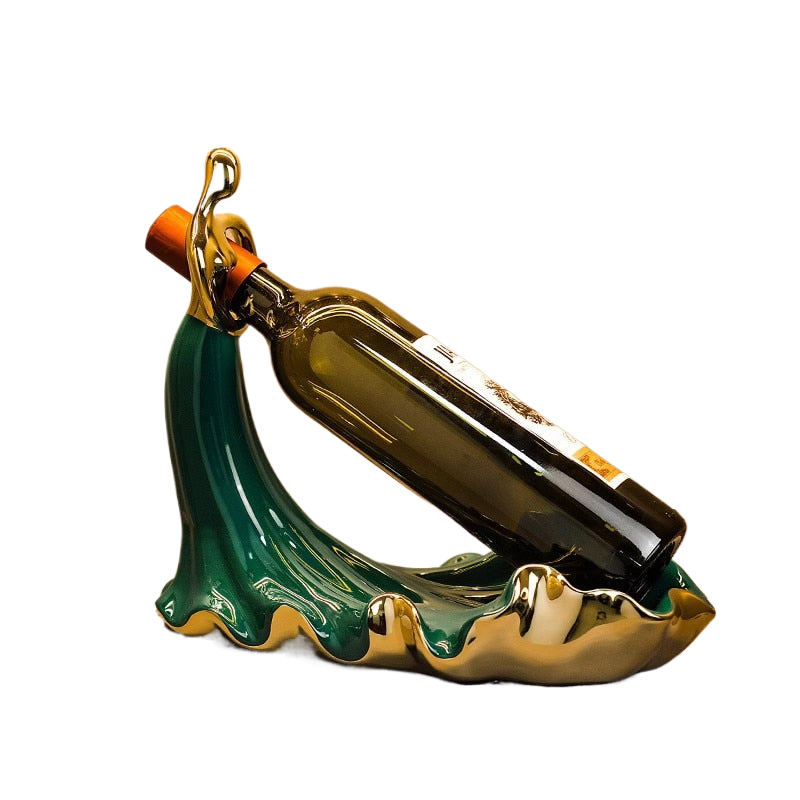 Home Decor Abstract Woman Wine Bottle Rack Holder Porcelain Crafts Luxury Bar Counter Table Ornaments TV Cabinet Decoration Gift acacuss