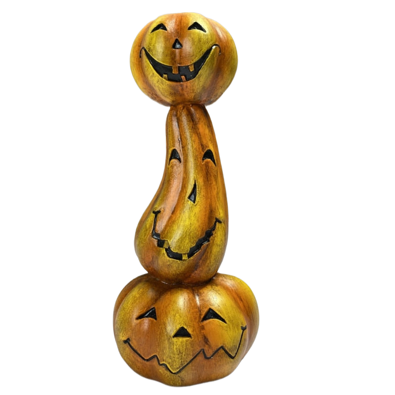 Home Decor Halloween Pumpkin Candlestick Decorations Resin Crafted Hollow Candle Base Halloween Decoration Candlestick acacuss