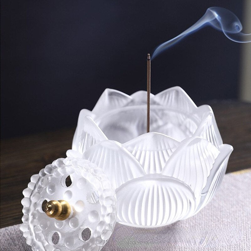 Home Decor Home Indoor Incense Furnace Sandalwood Furnace Lotus Water Glazed Incense Seal Furnace Ornament acacuss