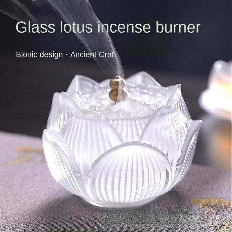 Home Decor Home Indoor Incense Furnace Sandalwood Furnace Lotus Water Glazed Incense Seal Furnace Ornament acacuss