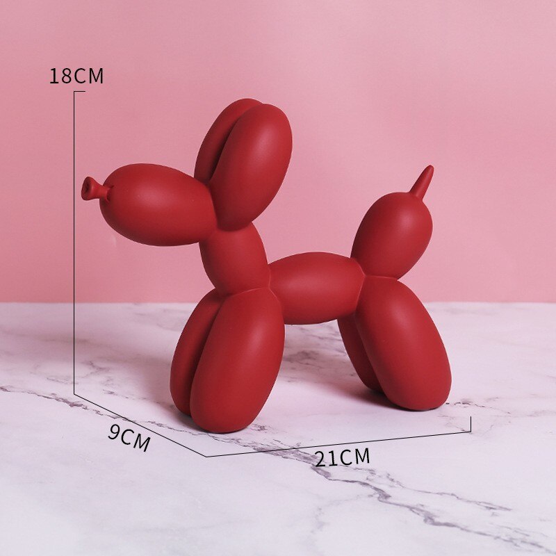 Home Decor Nordic Style Resin 21cm Balloon Dog Room Living Room Porch Decoration New Home Decorations Kids Gifts Room Decor acacuss
