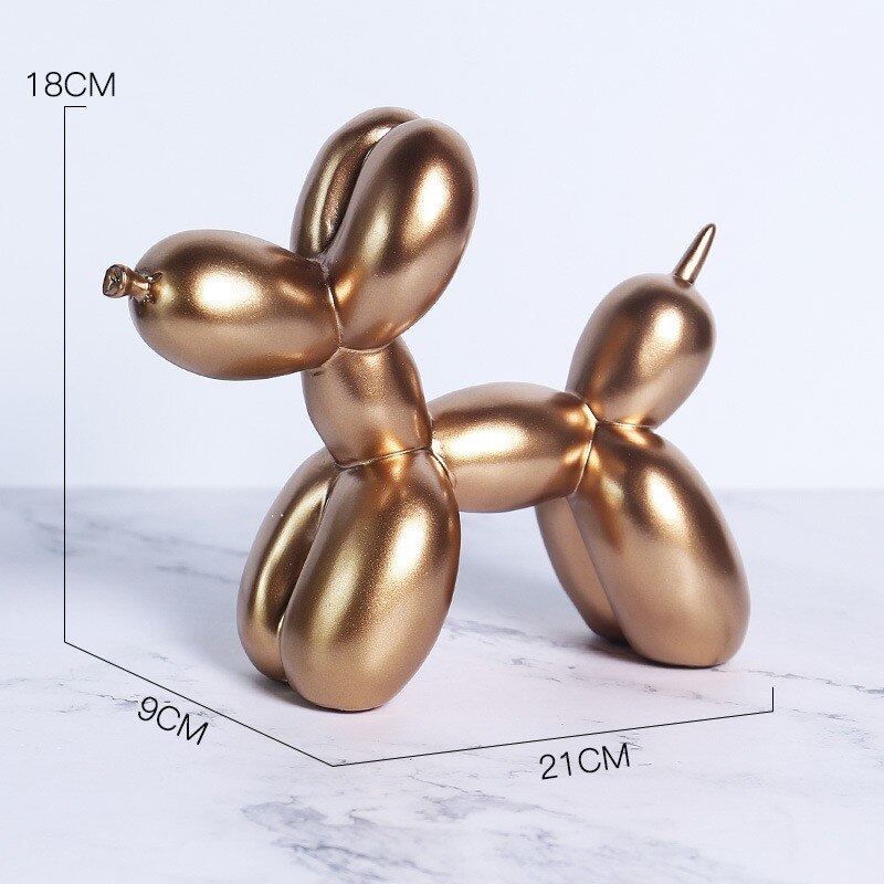 Home Decor Nordic Style Resin 21cm Balloon Dog Room Living Room Porch Decoration New Home Decorations Kids Gifts Room Decor acacuss