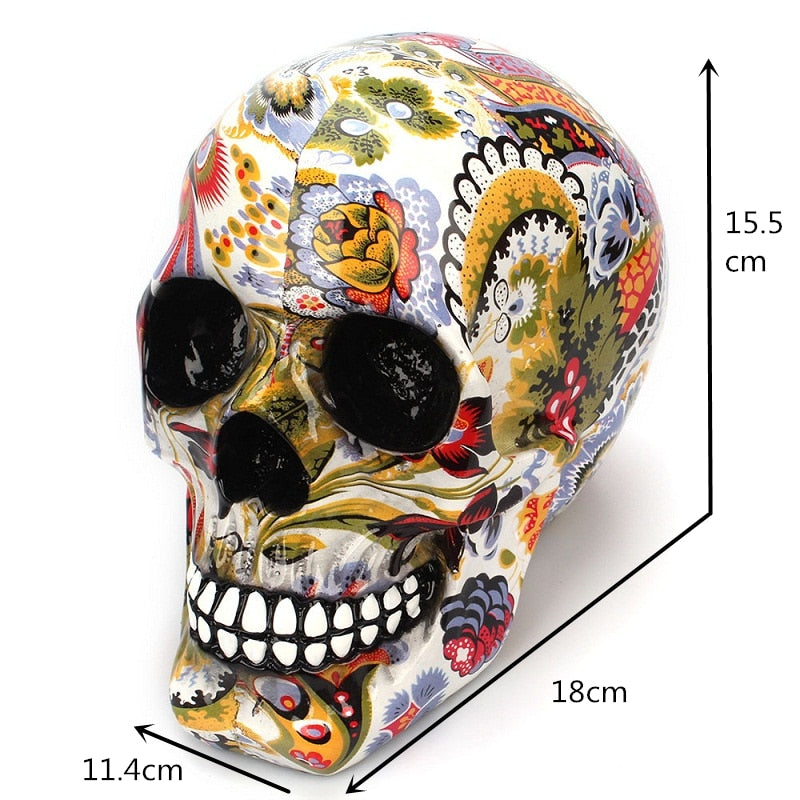 Home Decor Resin Craft Plum Blossoms Sculptures Garden Statues Creative Art Carving Statue Medical Model Human Resin Skull acacuss