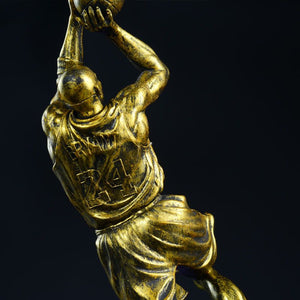 Home Decoration Basketball Sculpture Action Figure Statue Devorative Figurine Desktop Accessories POP Art Ornaments Room Decor acacuss