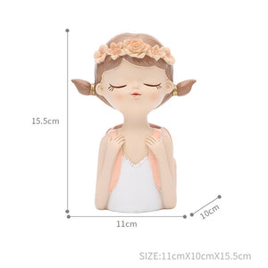 Home Decoration,Girl Figurine Miniature,Figure Statue,Flower Vase,Sculpture,Modern Table Decor,Living Room,Decorative,Desk Art acacuss