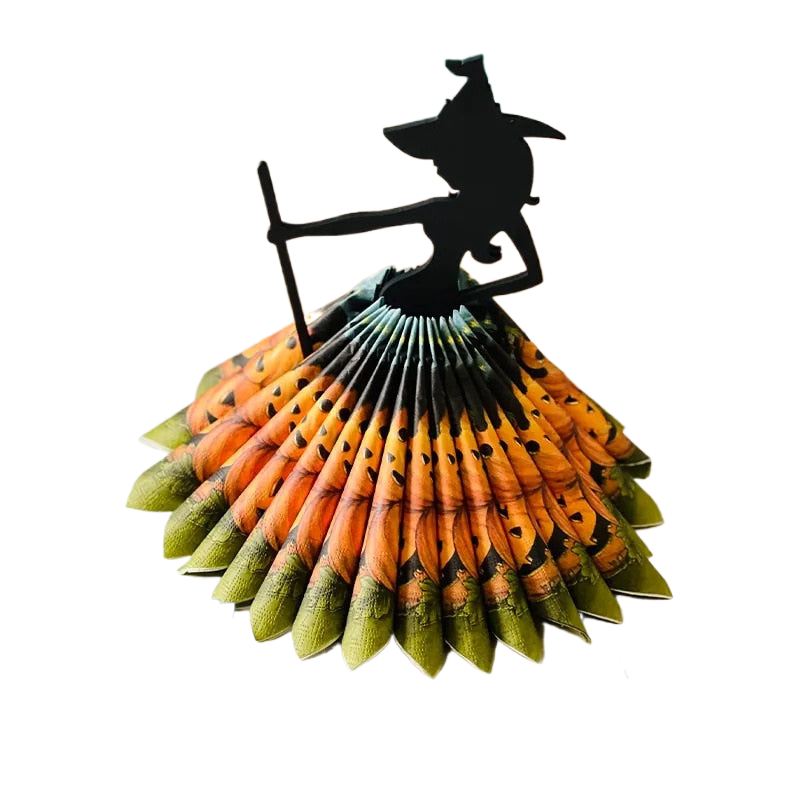 2023 Home Wooden Halloween Black Witch Napkin Holder New Creativity Kitchen Dining Room Decorative Ornament acacuss