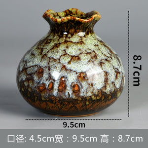Home decor ceramic vase hydroponic dried flower bouquet large diameter vase flower arrangement living room decoration vase acacuss