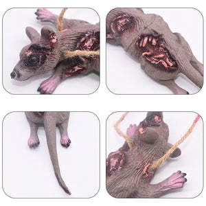 Horror Halloween Ornament Hanging Pendant Scary Bloody Mouse Bat Finger Hanging Props Haunted House Halloween Decorations acacuss