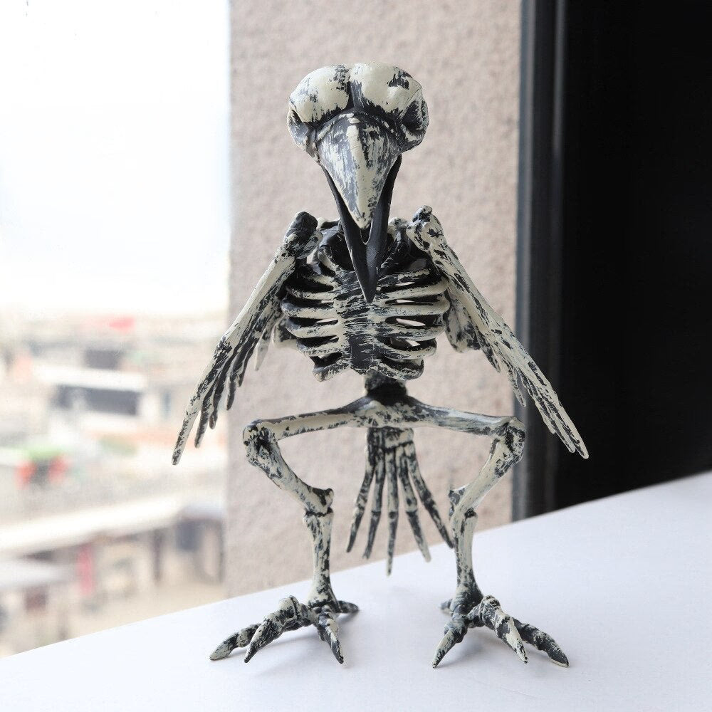 Horror Spider Scorpion Crow Mouse Skeleton Bones Happy Halloween Party Decoration Props Creepy Animal Frightening Ornaments acacuss